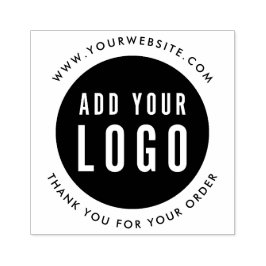 Sello De Caucho Adición sencilla de su logotipo Web Business Graci