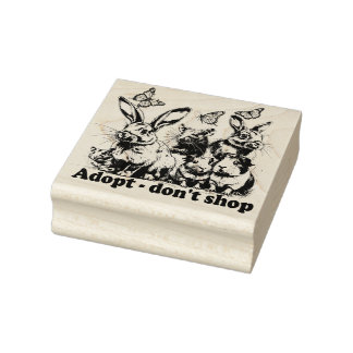 Sello De Caucho Adoptar no comprar - Stempel
