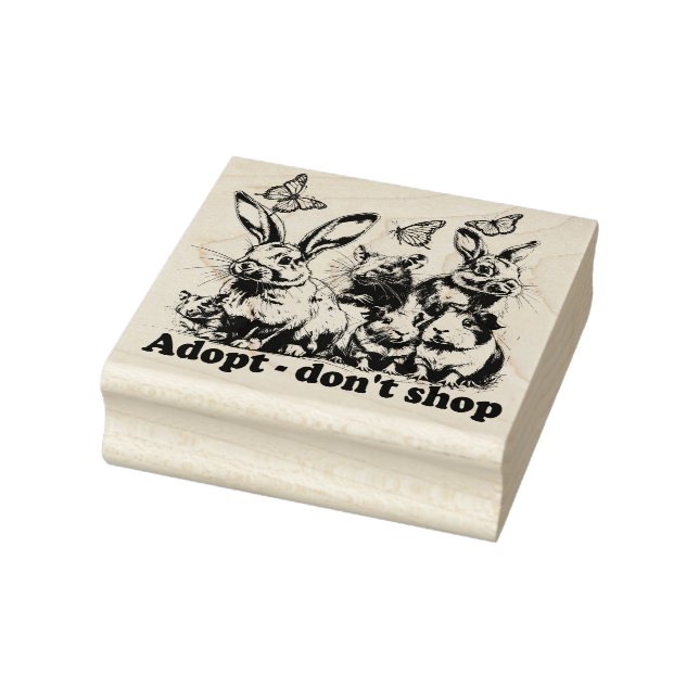 Sello De Caucho Adoptar no comprar - Stempel (Sello)