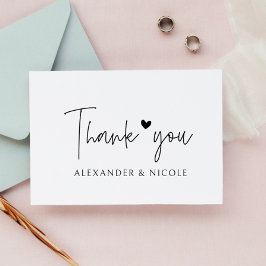 Sello De Caucho Agradecimiento Elegante con Nombres Personalizados