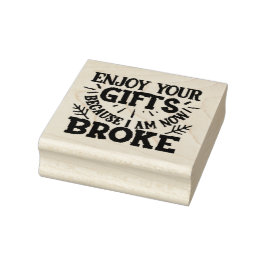 Sello De Caucho Ahora soy Broke