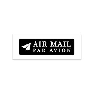 Sello De Caucho AIR MAIL PAR AVION 紙飛行機 エアメールスタンプ paper airplane ラ