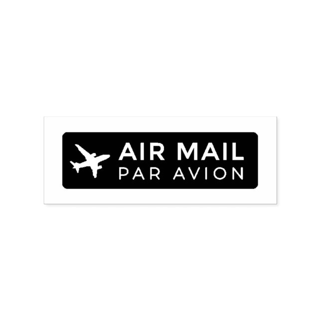Sello De Caucho AIR MAIL PAR AVION 飛行機 エアメールスタンプ airplane ラバースタンプ (Impresión)
