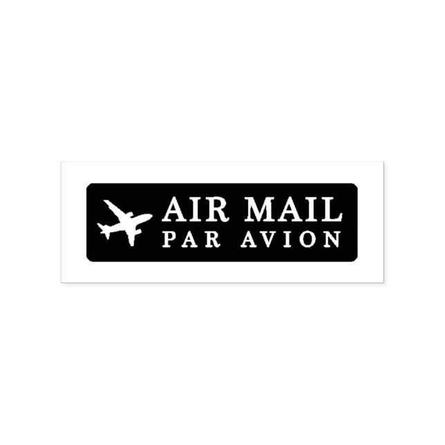 Sello De Caucho AIR MAIL PAR AVION 飛行機 エアメールスタンプ airplane ラバースタンプ (Impresión)