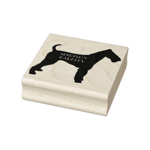 Sello De Caucho Airedale Terrier Dog Puppy