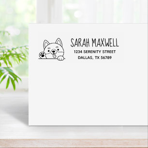 Sello De Caucho Alegre dirección del Mascota Shiba Inu