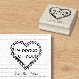 Sello De Caucho Alentamiento, maestro de forma cardíaca