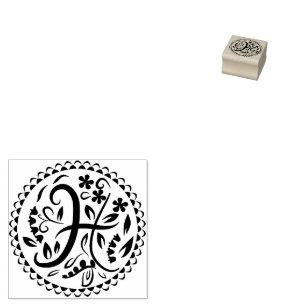 Sello De Caucho Alfabeto H