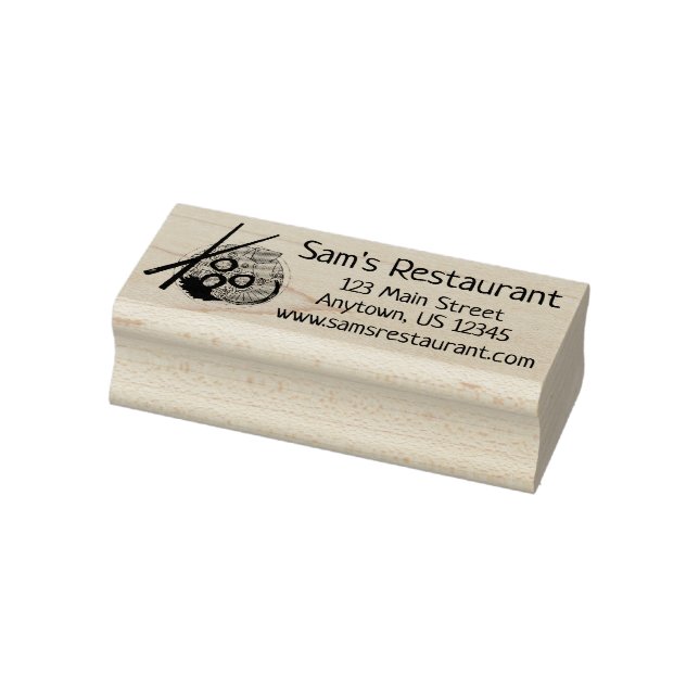 Sello De Caucho Alimentos vietnamitas de pollo Fideicomiso de sopa (Sello)