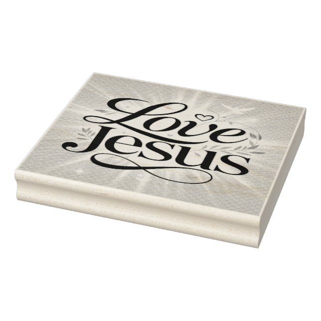 Sello De Caucho Ama a Jesús (Sello)