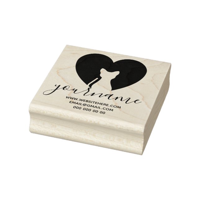 Sello De Caucho Amor al gato (Sello)