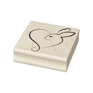 Sello De Caucho Amor conejo