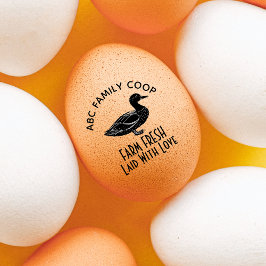 Sello De Caucho Amor Granja Fresh Duck Eggs