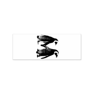 Sello De Caucho Amor pájaros Pingüino Pareja Thunder_Cove