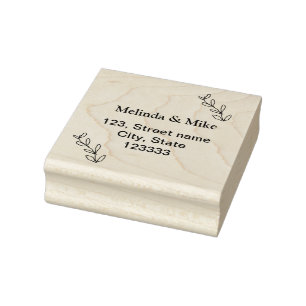 Sello De Caucho Añadir la dirección de nombre personalizado postal