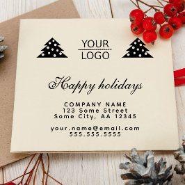 Sello De Caucho Añadir promoción de árbol de Navidad de Personaliz