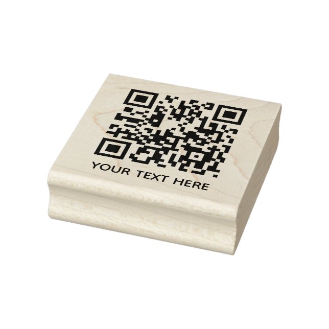 Sello De Caucho Añadir su propio código QR Análisis de texto Simpl (Sello)