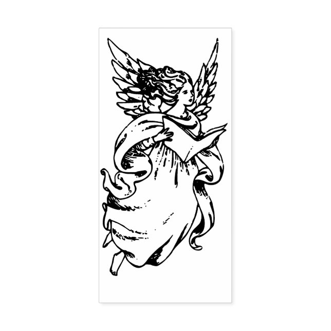 Sello De Caucho Ángel (Impresión)
