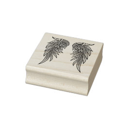 Sello De Caucho Angel Wings Rubber Stamp