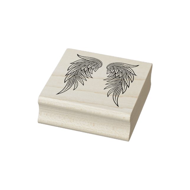Sello De Caucho Angel Wings Rubber Stamp (Sello)