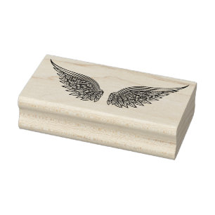 Sello De Caucho Angel Wings Rubber Stamp