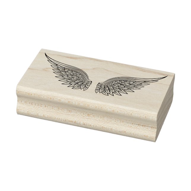 Sello De Caucho Angel Wings Rubber Stamp (Sello)