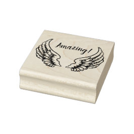 SELLO DE CAUCHO ANGEL WINGS RUBBER STAMP