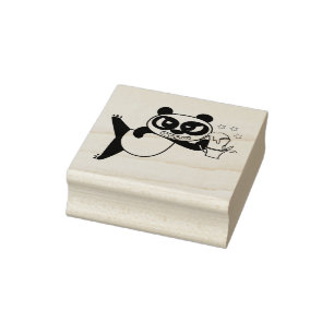 Sello De Caucho Angry Face Panda anima