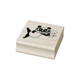 Sello De Caucho Angry Face Panda anima