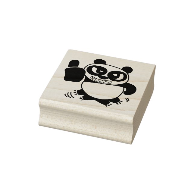 Sello De Caucho Angry Face Panda da COMO (Sello)