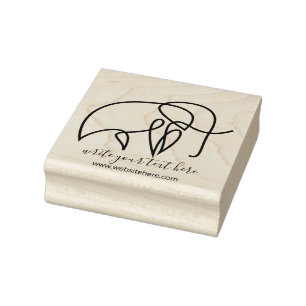 Sello De Caucho Animales de Scrapbook Simples Elefante