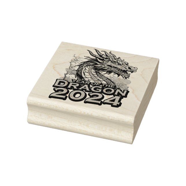 Sello De Caucho Año del dragón 2024 (Sello)