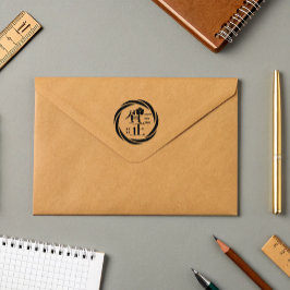 Sello De Caucho Año personalizado Feliz Año Nuevo Lunar