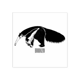 Sello De Caucho Anteater personalizado ilustracion