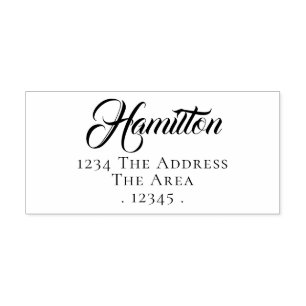 Sello De Caucho Apellido Y Dirección Personalizados