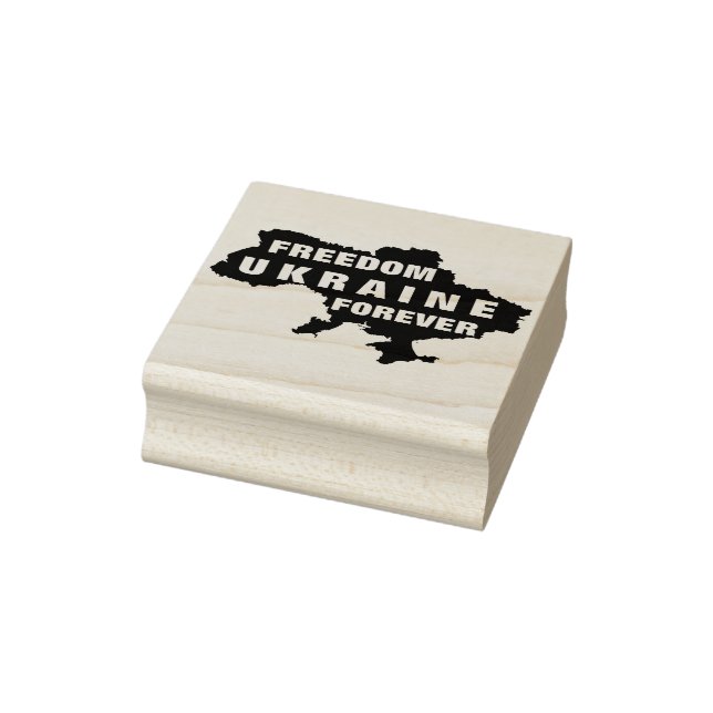 Sello De Caucho Apoyar la libertad de Ucrania (Sello)