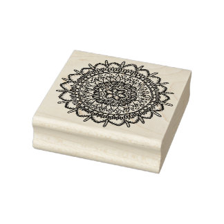 Sello De Caucho Aquatic Starfish Mandala