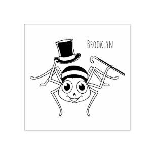 Sello De Caucho Araña cortada en el personalizado del sombrero sup