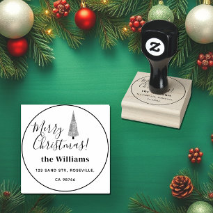 Sello De Caucho Árbol de hesas de navidad