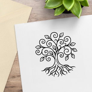 Sello De Caucho Árbol de la Vida