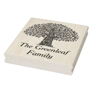 Sello De Caucho Árbol del Doodle de la vida