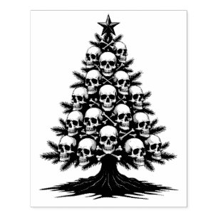 Sello De Caucho Árbol gótico de Navidad II