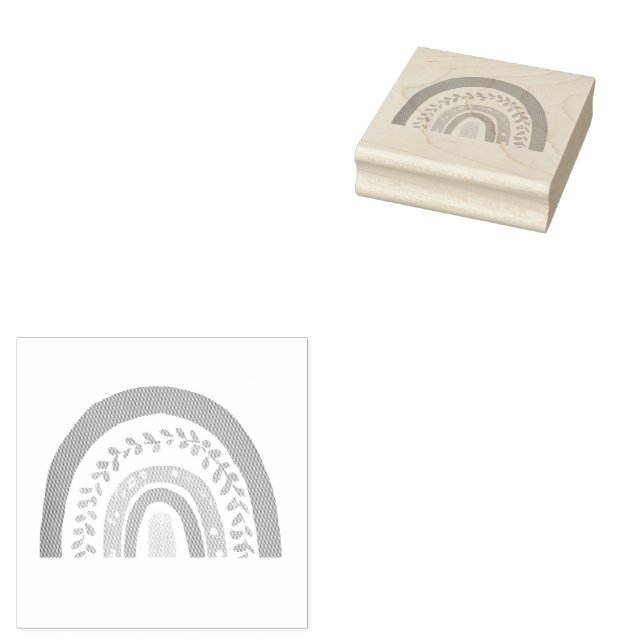 Sello De Caucho Arcoiris moderno (Sellado)