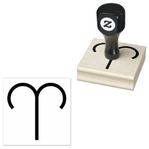 Sello De Caucho Aries, Signo Astrológico en el Zodiaco