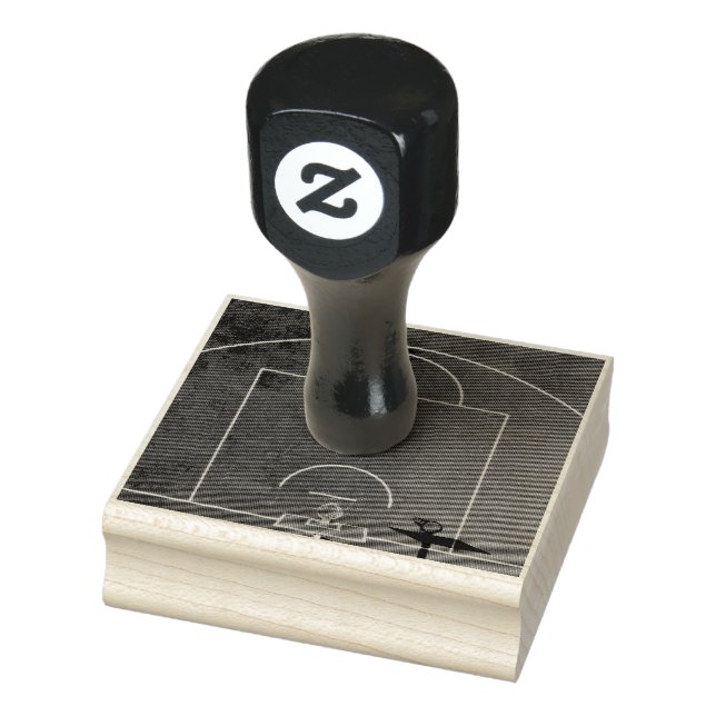 Sello De Caucho Arte de baloncesto (Sello)