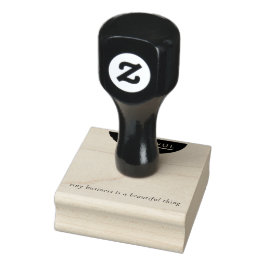 Sello De Caucho Artisan Wood Rubber Stamp Minimalist Maker's Mark