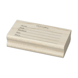 Sello De Caucho Artwork Display Label Template