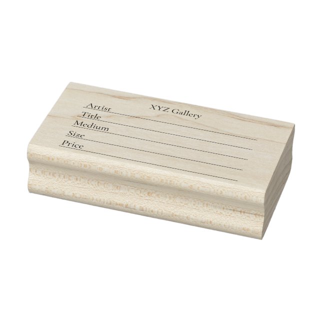 Sello De Caucho Artwork Display Label Template (Sello)