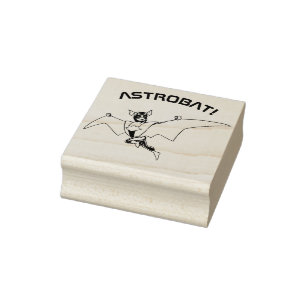 Sello De Caucho ¡ASTROBAT! Bat Super Hero
