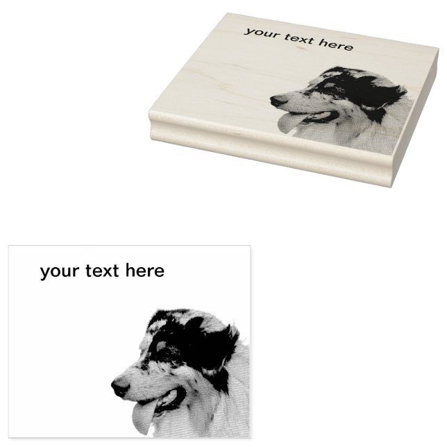 Sello De Caucho Australian Shepherd (Sellado)